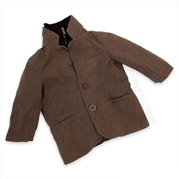 •Kenneth Cole• Brown Corduroy Baby Boy Blazer - Picture 1 of 11